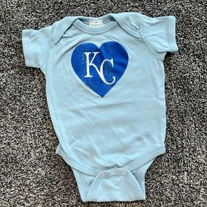 Kansas City KC Royals Heart Onesie